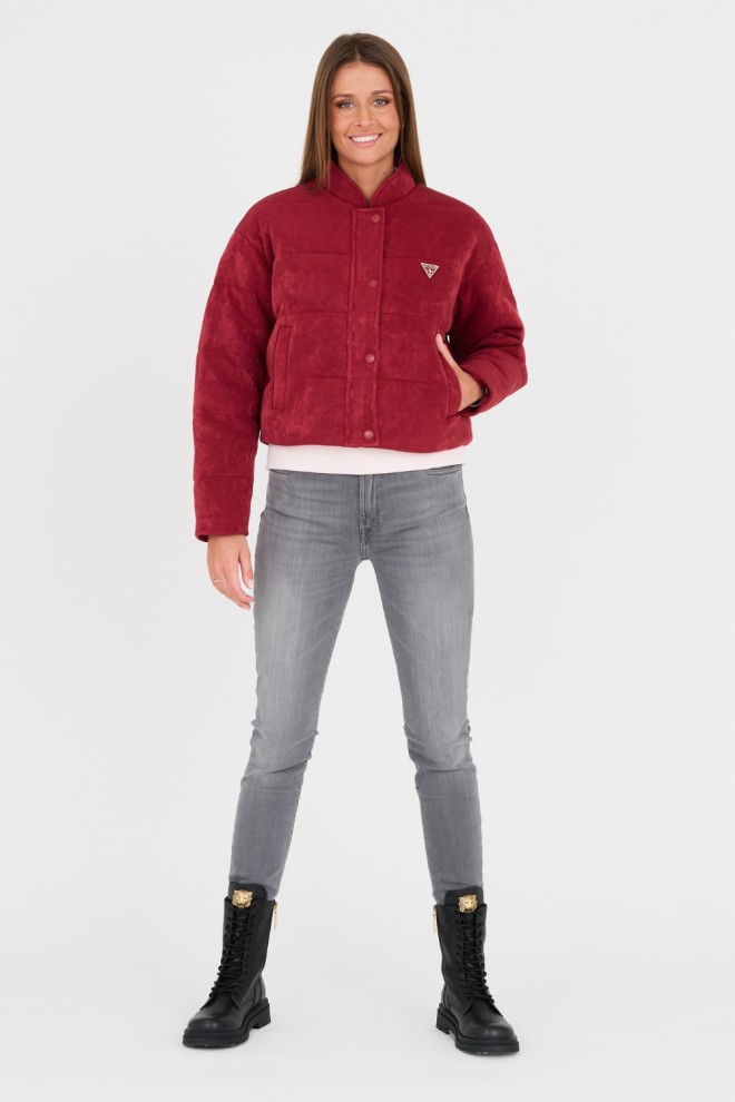 GUESS Bordowa damska kurtka