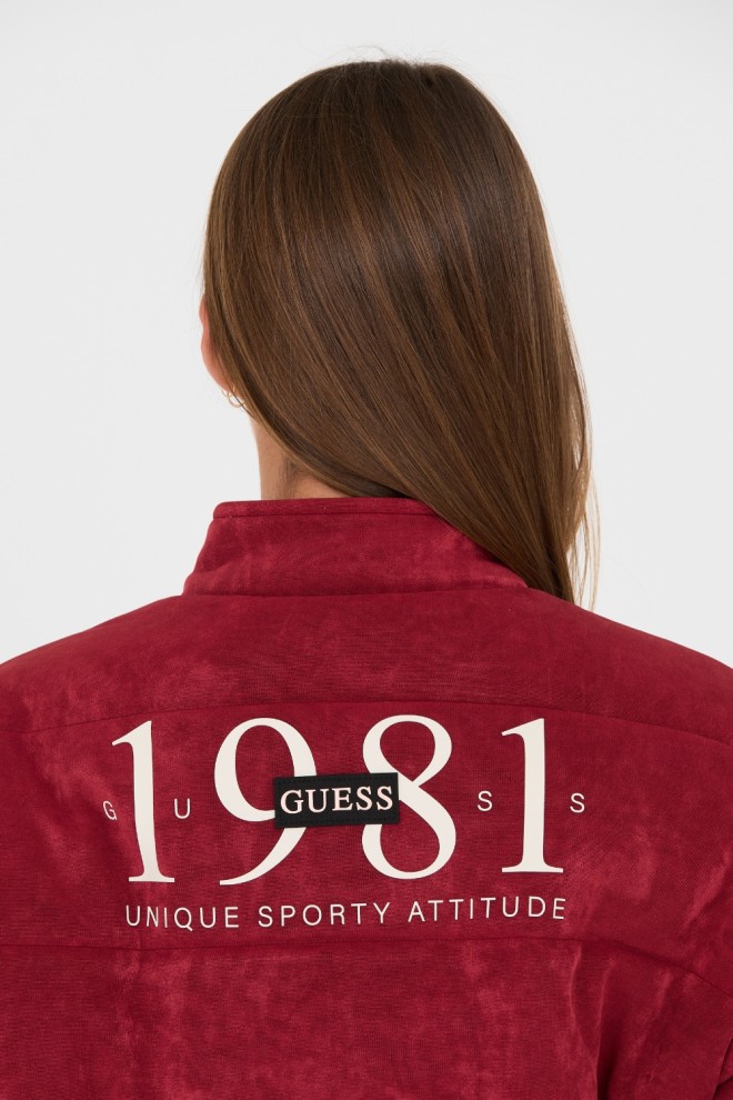 GUESS Bordowa damska kurtka