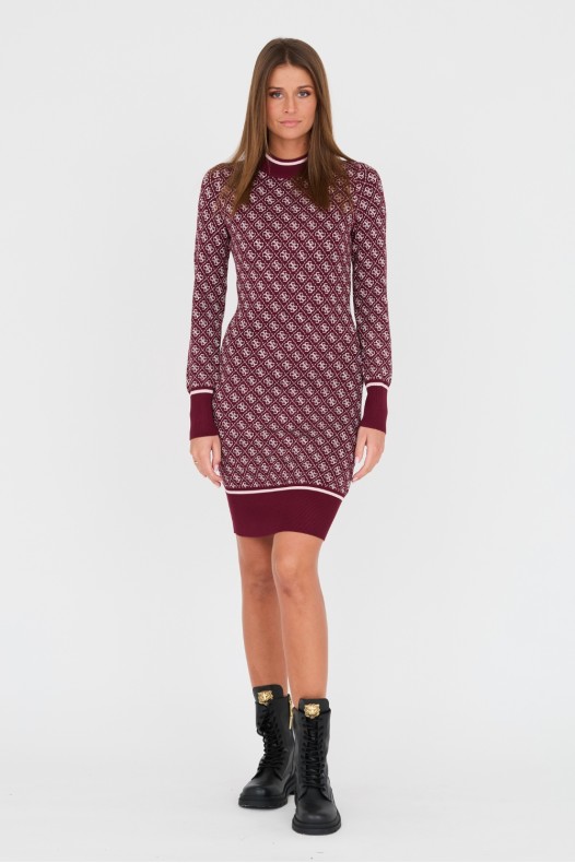 Бордова сукня GUESS