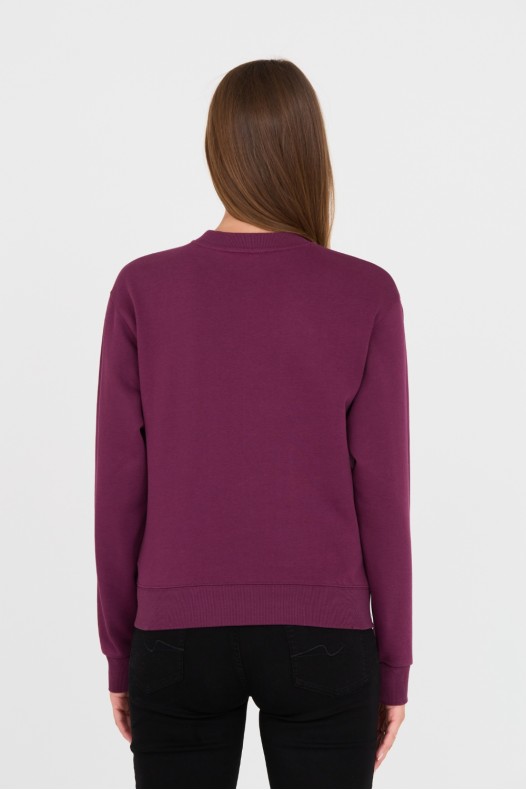 Бордовий світшот GUESS з...