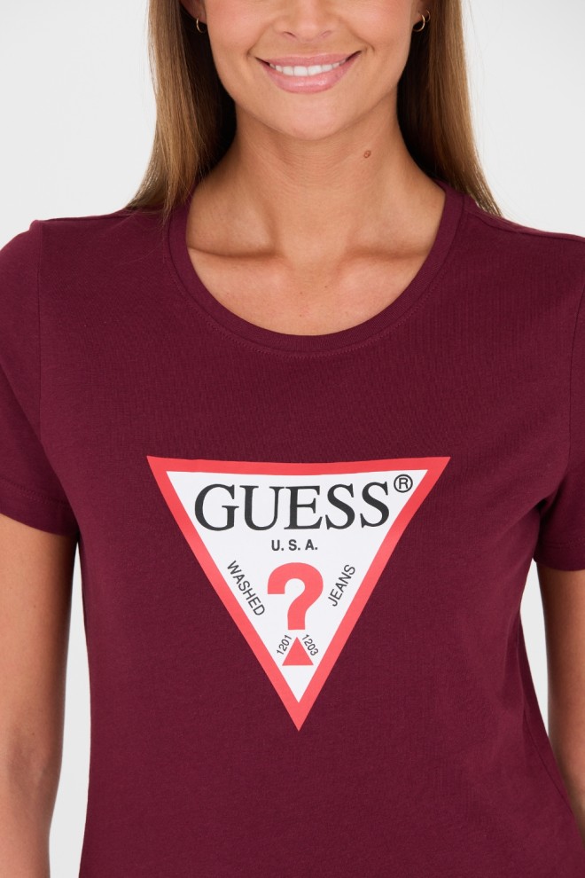 GUESS Maroon Original Tee