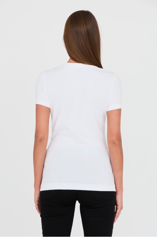 GUESS Biały t-shirt Stones...