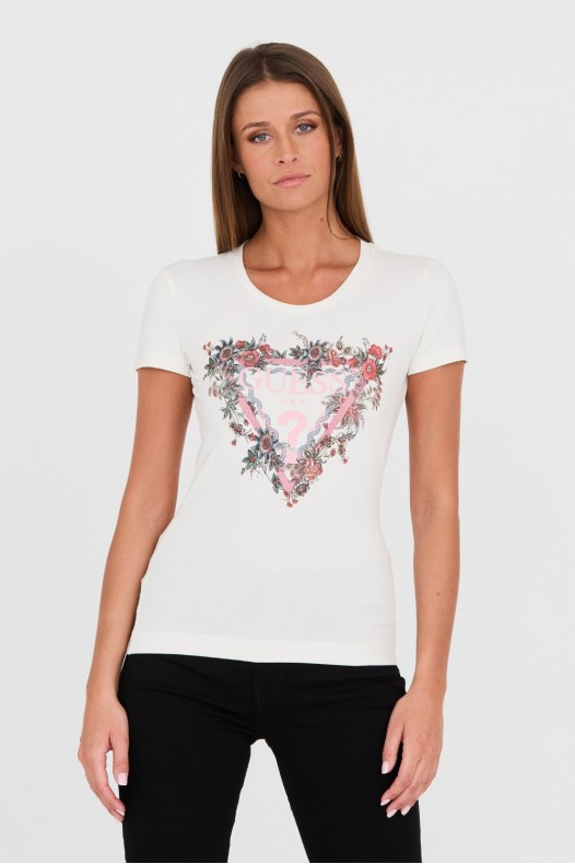 GUESS White logo t-shirt
