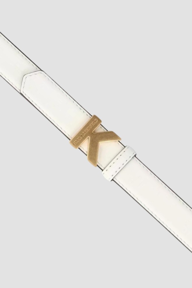 KARL LAGERFELD Biały pasek K/lock
