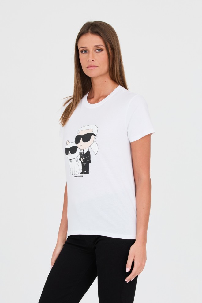 KARL LAGERFELD White Iconic 2.0 t-shirt