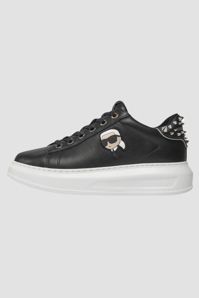 KARL LAGERFELD Czarne sneakersy Kapri Nft Stud Tab