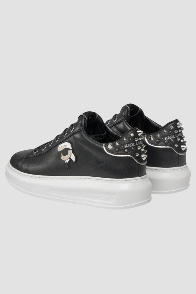 KARL LAGERFELD Czarne sneakersy Kapri Nft Stud Tab