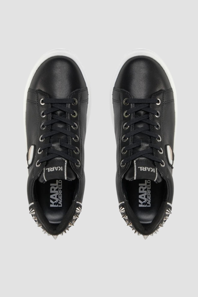 KARL LAGERFELD Czarne sneakersy Kapri Nft Stud Tab