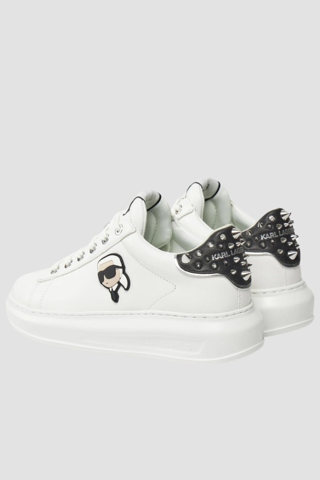 KARL LAGERFELD Białe sneakersy Karpi NFT Stud Tab