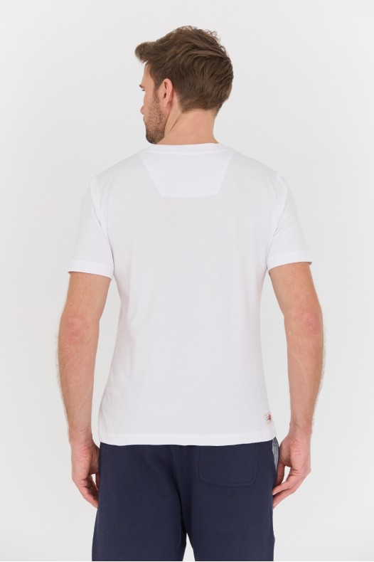 Біла футболка AERONAUTICA...