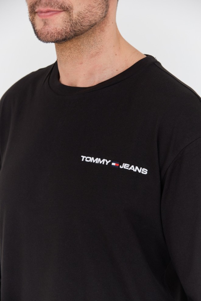 TOMMY JEANS Чорний лонгслів