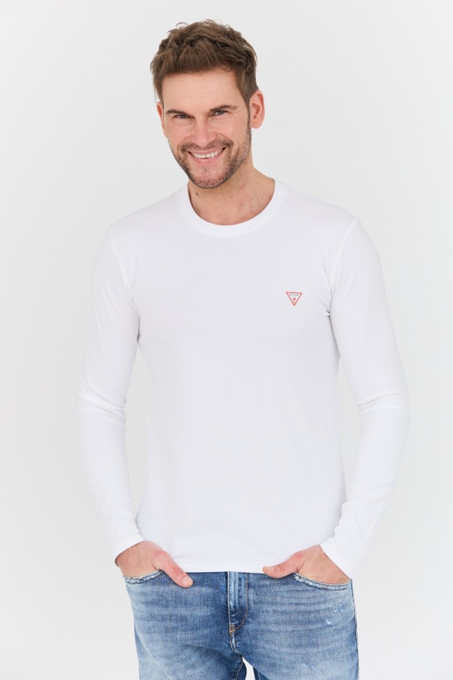 GUESS White Core Tee Longsleeve
