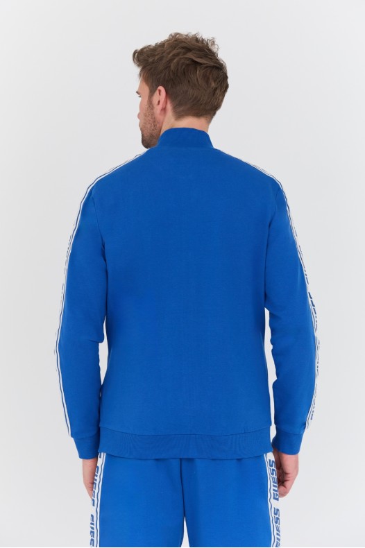 GUESS Niebieska bluza Full Zip