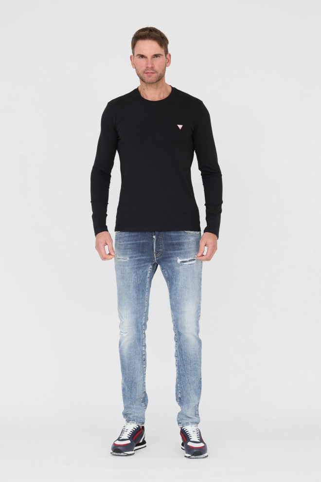 GUESS Black Longsleeve Core Tee