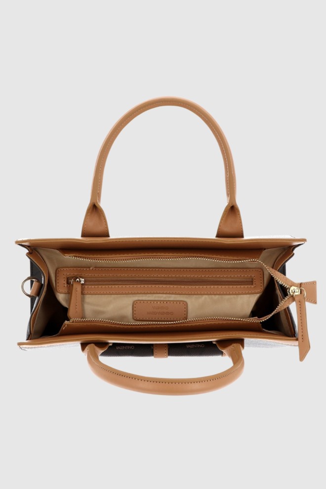 VALENTINO Brązowa shopperka Liuto