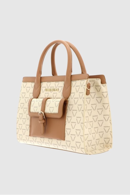 VALENTINO Ecru shopperka Liuto