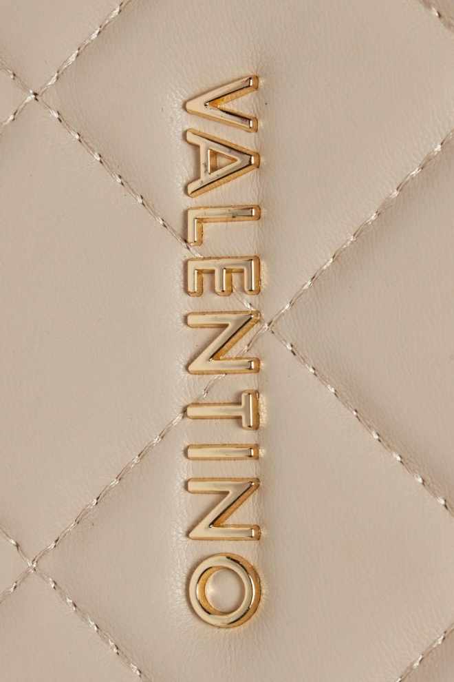 VALENTINO Średnia ecru torebka Ocarina