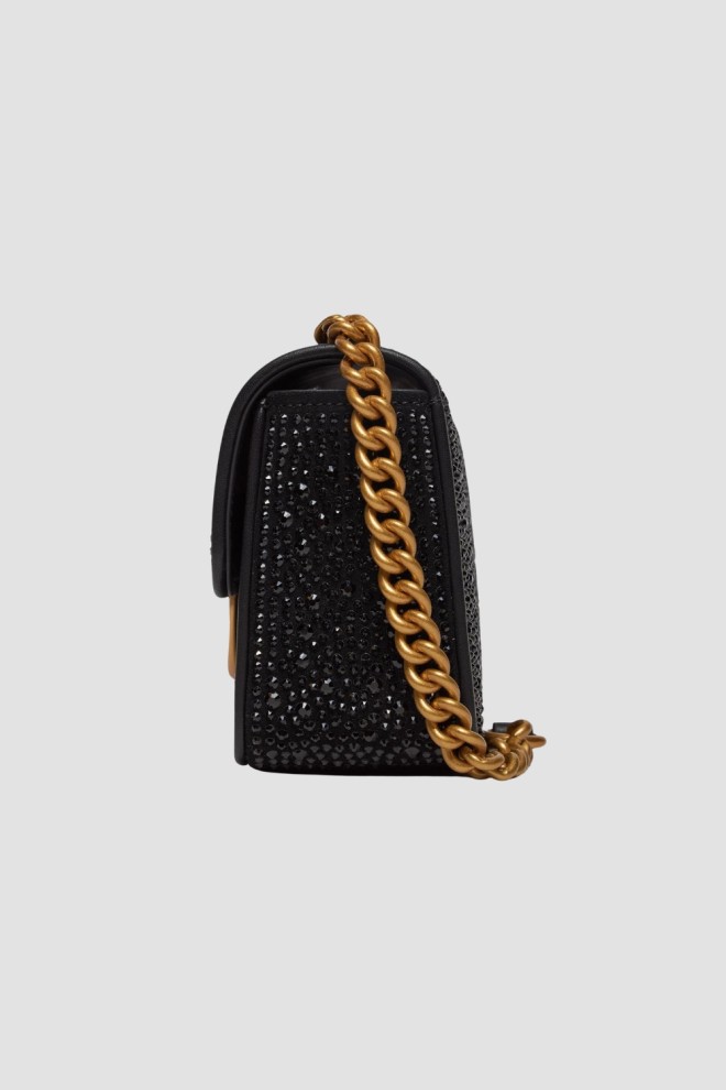 PINKO Black Zirconia Handbag Love One Mini