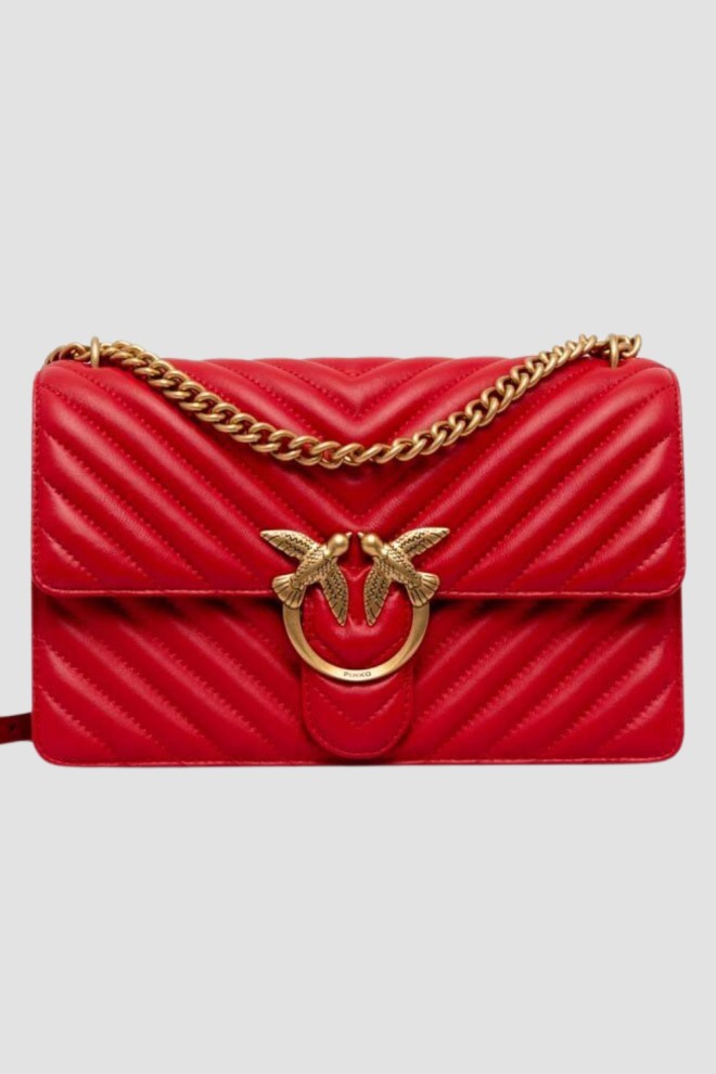 PINKO Czerwona torebka Love One Classic