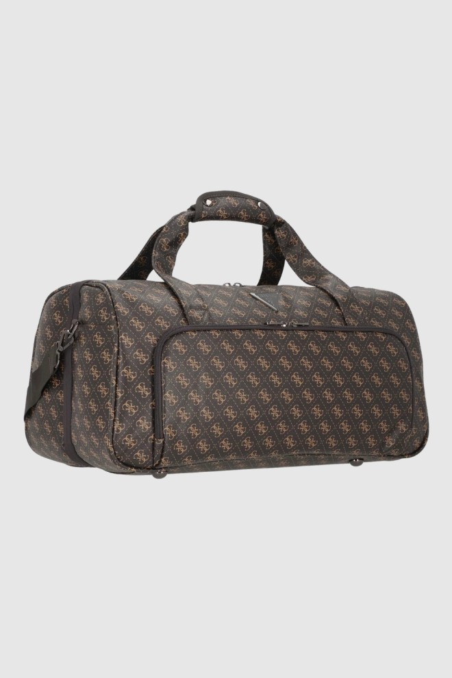 GUESS Brown Divvy Travel Bag