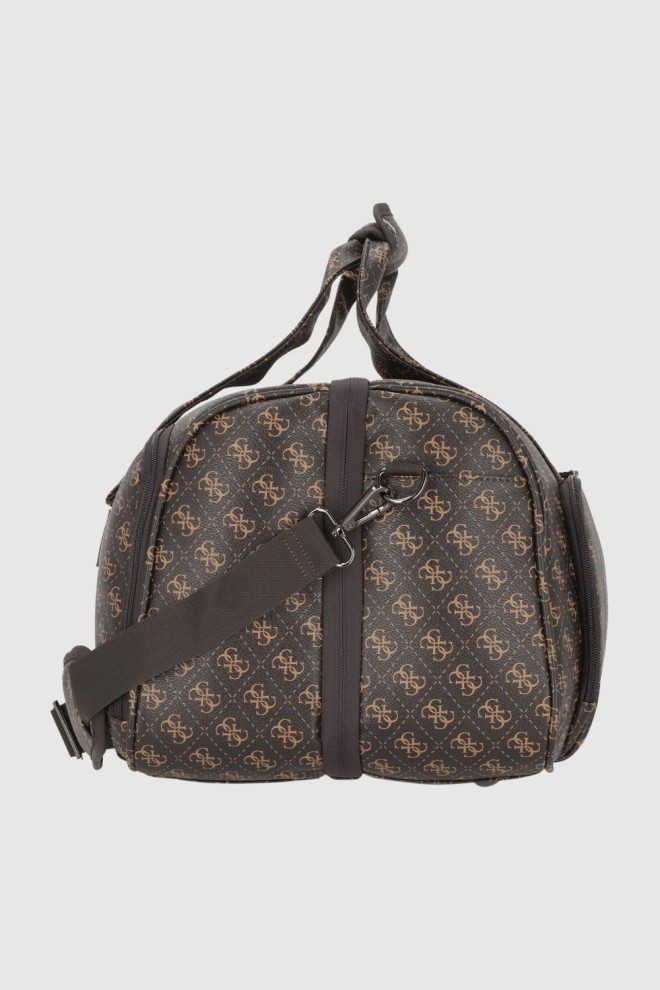 GUESS Brown Divvy Travel Bag