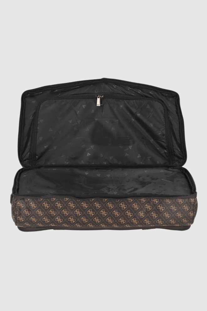 GUESS Brązowa torba Divvy Travel