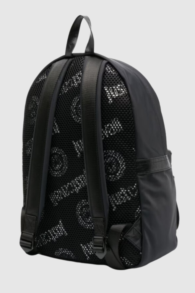 JUST CAVALLI Czarny plecak Range Institutional Logo