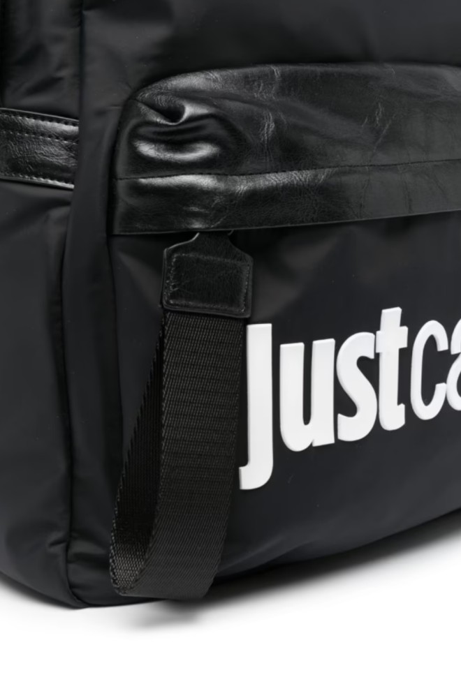 JUST CAVALLI Czarny plecak Range Institutional Logo