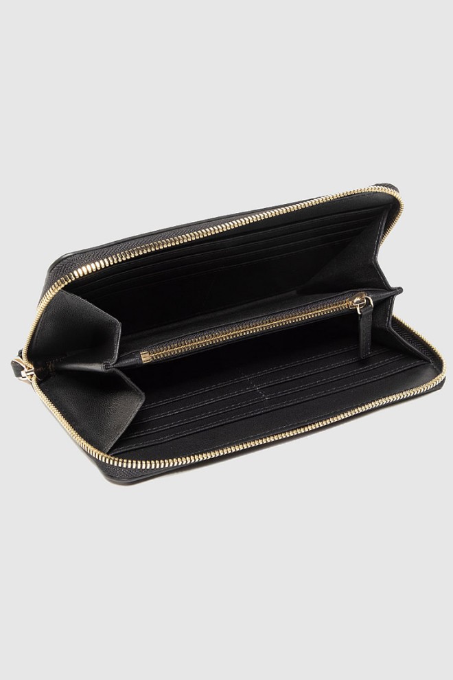 EMPORIO ARMANI Duży czarny portfel damski