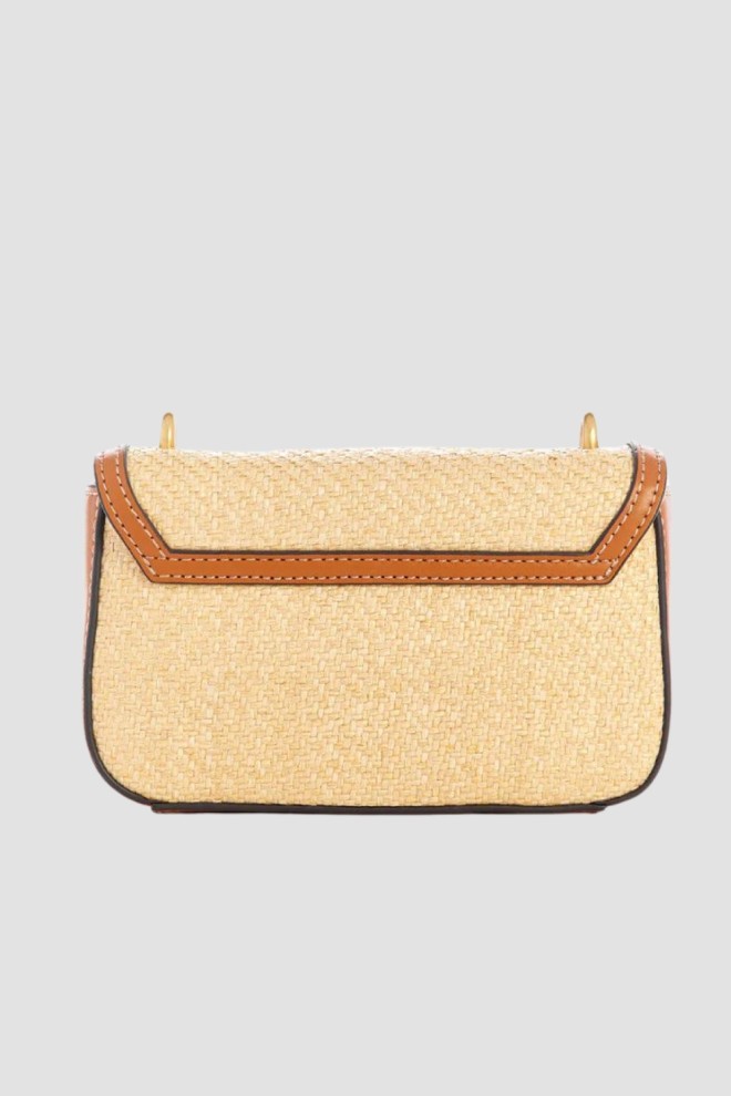 GUESS Beżowa torebka Status Mini Xbody