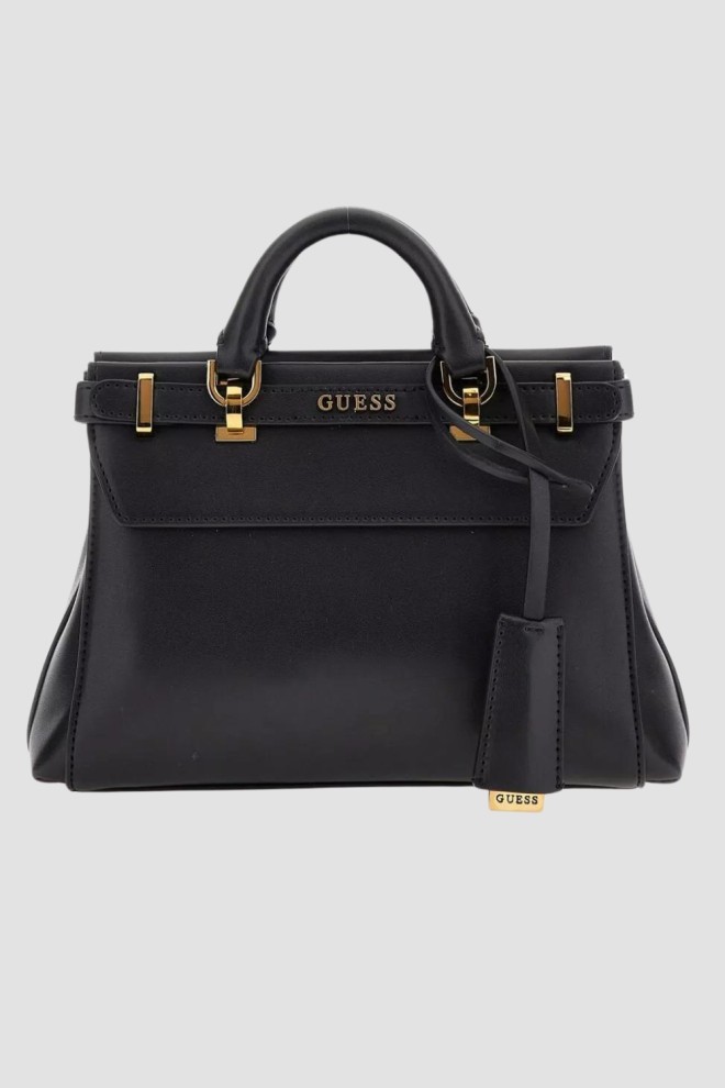 Міні-сумка-саквояж GUESS Black Sestri з логотипом