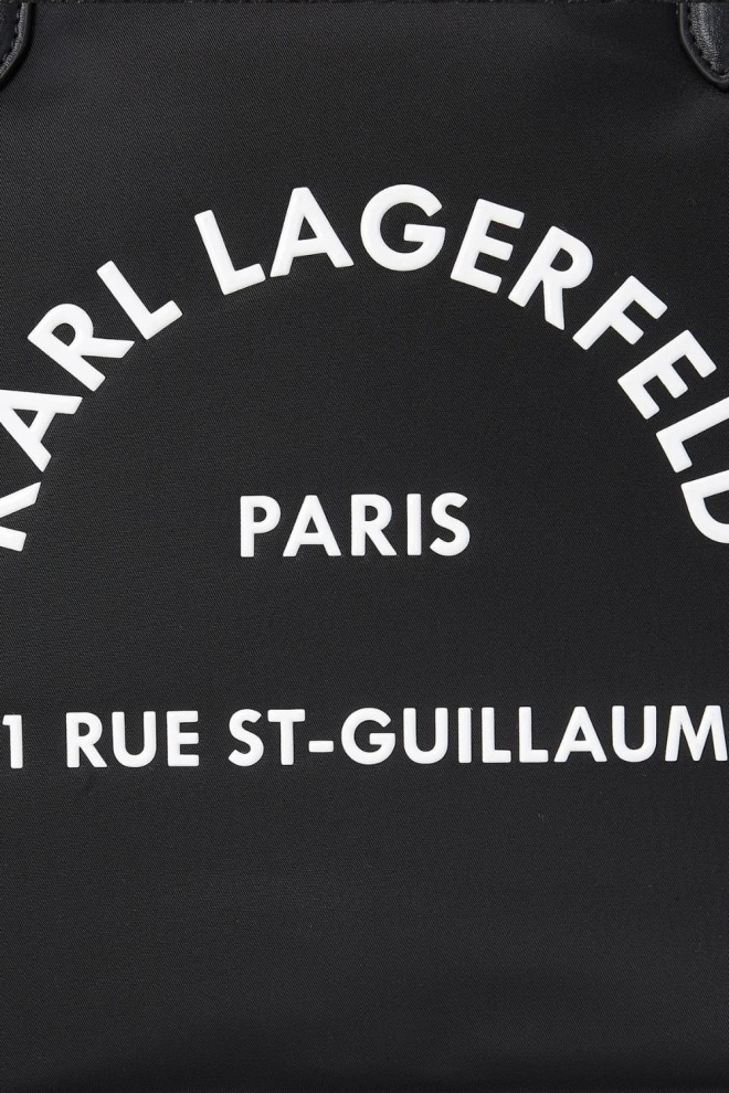 KARL LAGERFELD Black RSG Nylon MD Tote Shopper Bag