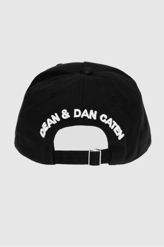 DSQUARED2 Czarna czapka z...