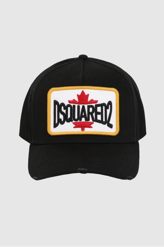 DSQUARED2 Czarna czapka z...