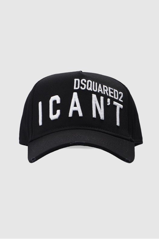 DSQUARED2 Czarna czapka z...