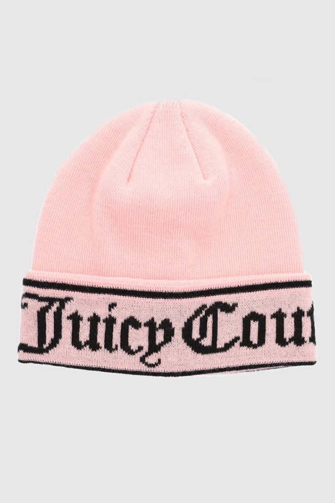 JUICY COUTURE Рожева кепка з логотипом