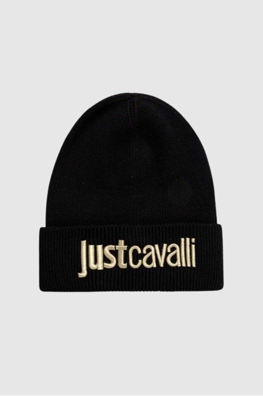 JUST CAVALLI Black cap with...