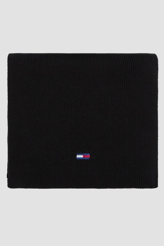 TOMMY JEANS Zestaw damski czarna czapka i szalik