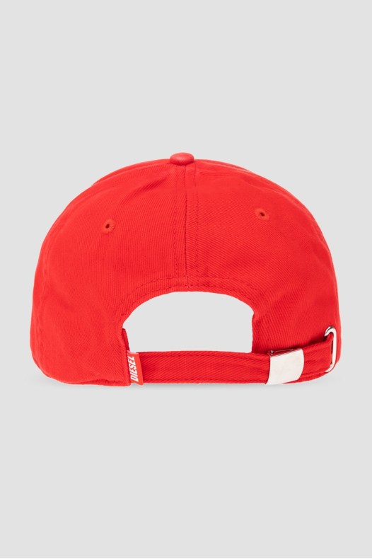 DIESEL Czerwona czapka z...