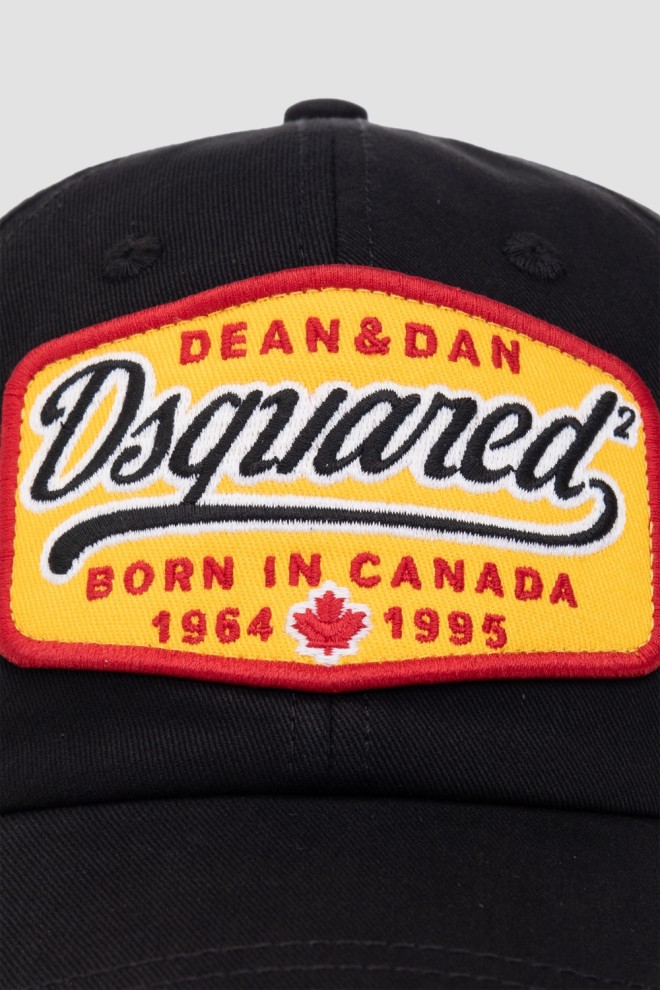 DSQUARED2 Czarna czapka Baseball Cap