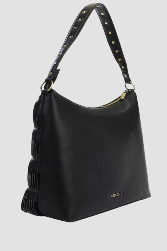 Сумка з готичним плетінням JUST CAVALLI Black Range F