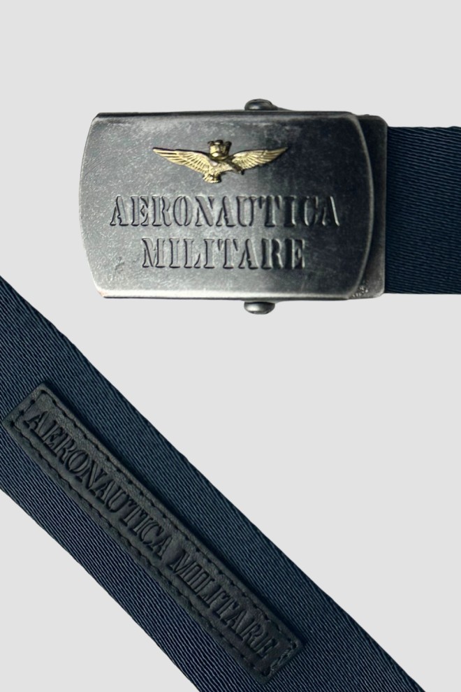 AERONAUTICA MILITARE Granatowy pasek męski