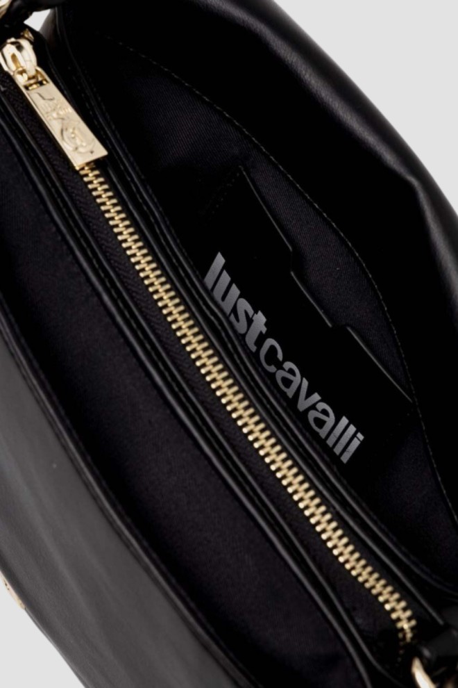 JUST CAVALLI Чорна сумочка з вирізаним логотипом C