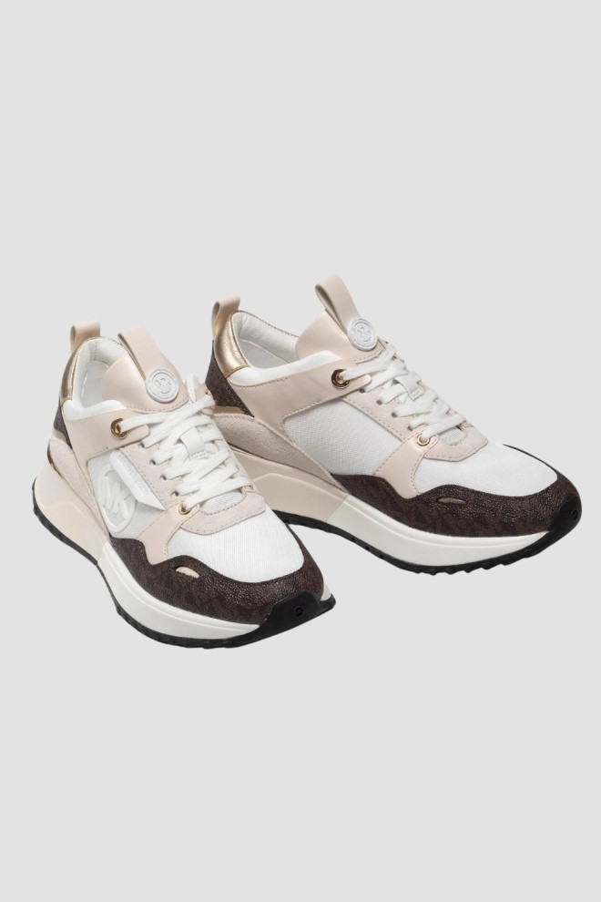 MICHAEL KORS Beige Theo Trainer sneakers