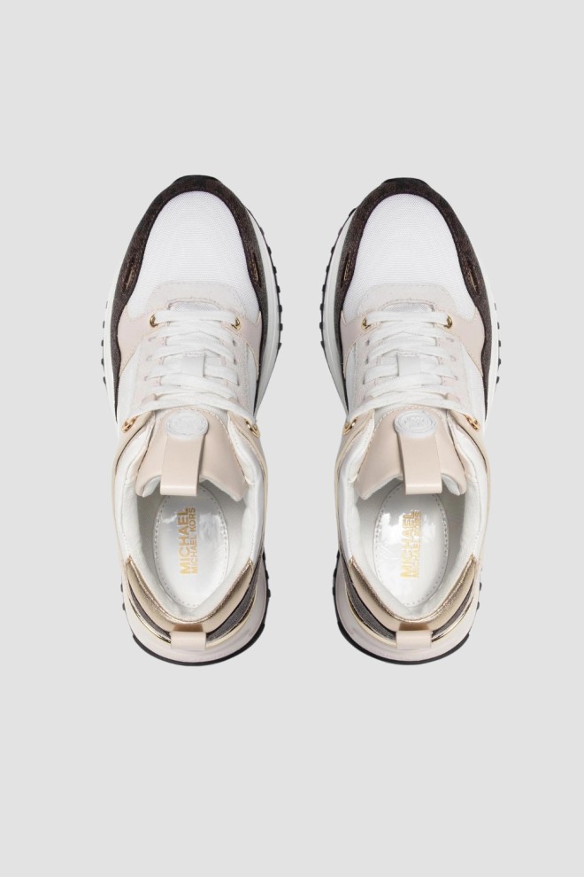 MICHAEL KORS Beige Theo Trainer sneakers