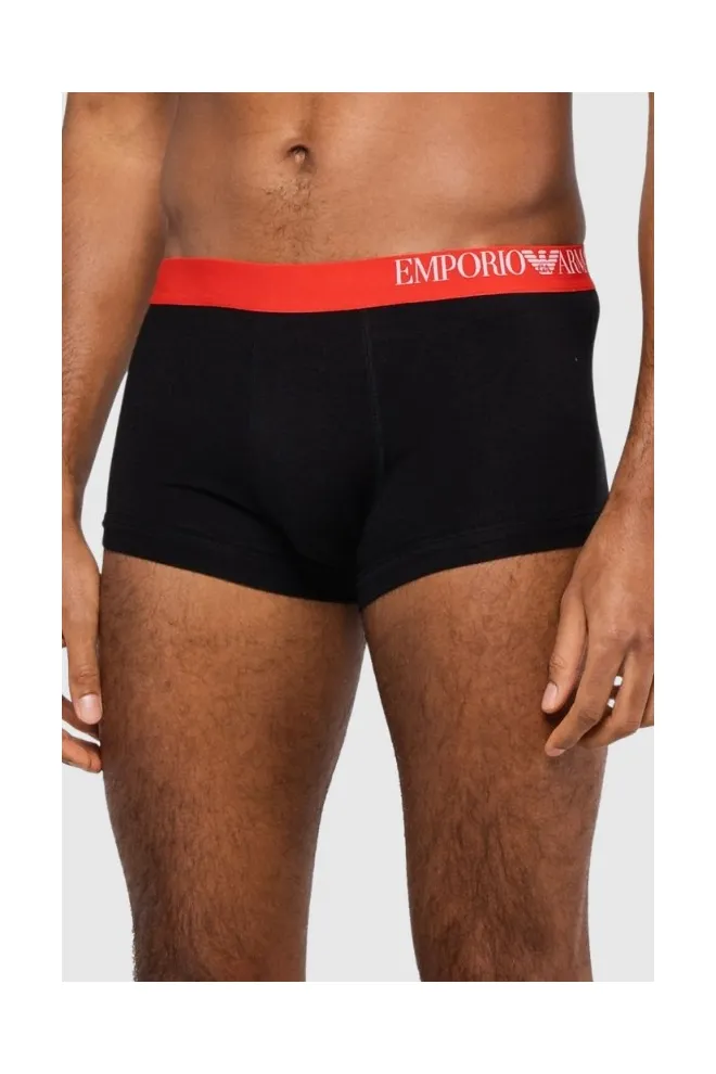 Боксерські труси EMPORIO ARMANI 3 шт. чорна / кольорова гума