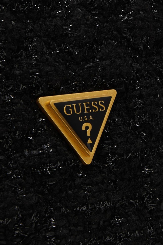 GUESS Black tweed bag Giully Tote.