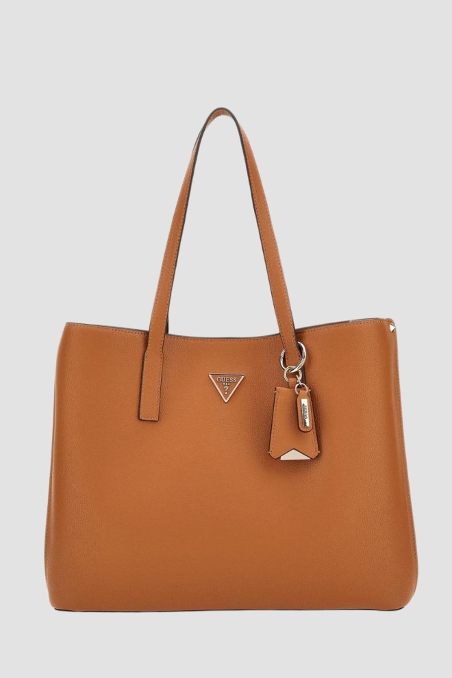 GUESS Brown Meridian shopper bag