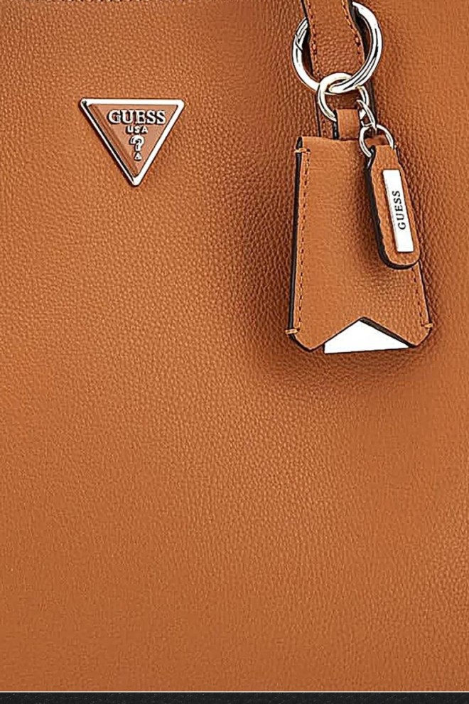 GUESS Brown Meridian shopper bag