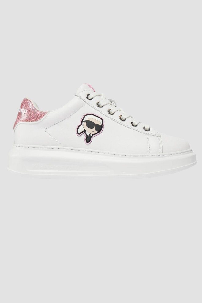 KARL LAGERFELD Białe sneakersy Kapri Nft Lo LaceKARL LAGERFELD Białe sneakersy Kapri Nft Lo Lace